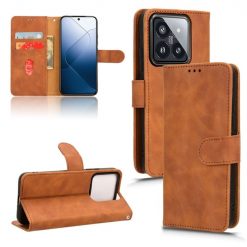 Peněženkové pouzdro Solid hnědé – Xiaomi 14 | Levné Kryty | Levné Kryty | Levné Kryty