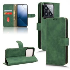 Peněženkové pouzdro Solid zelené – Xiaomi 14 | Levné Kryty | Levné Kryty | Levné Kryty