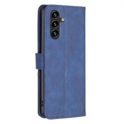 Knížkové pouzdro Rhombus modré – Samsung Galaxy A55 5G | Levné Kryty | Levné Kryty | Levné Kryty