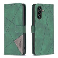 Knížkové pouzdro Rhombus zelené – Samsung Galaxy A55 5G | Levné Kryty | Levné Kryty | Levné Kryty