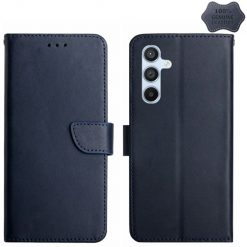 Kožené pouzdro Business leather case modré – Samsung Galaxy A55 5G | Levné Kryty | Levné Kryty | Levné Kryty