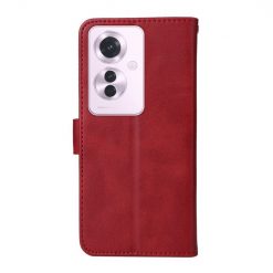 Alternative view of Peněženkové pouzdro Classic Leather case červené – Oppo Reno 11 F 5G