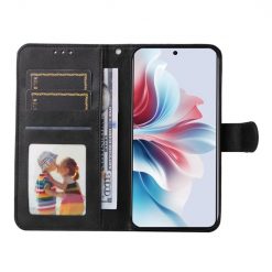 Peněženkové pouzdro Classic Leather case černé – Oppo Reno 11 F 5G | Levné Kryty | Levné Kryty | Levné Kryty
