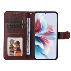 Peněženkové pouzdro Classic Leather case hnědé – Oppo Reno 11 F 5G | Levné Kryty | Levné Kryty | Levné Kryty