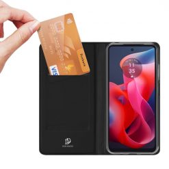 Peněženkové pouzdro Dux Ducis Skin Pro černé – Motorola Moto G04 / G24 | Levné Kryty | Levné Kryty | Levné Kryty