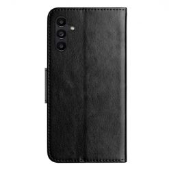Alternative view of Peněženkové pouzdro Embossing Pattern Motyl a květ černé – Samsung Galaxy A35 5G