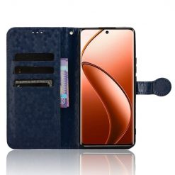Peněženkové pouzdro Honeycomb Dot Texture Case modré – Realme 12 Pro 5G / 12 Pro+ | Levné Kryty | Levné Kryty | Levné Kryty