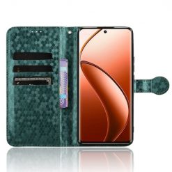 Peněženkové pouzdro Honeycomb Dot Texture Case zelené – Realme 12 Pro 5G / 12 Pro+ | Levné Kryty | Levné Kryty | Levné Kryty