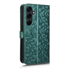 Alternative view of Peněženkové pouzdro Honeycomb Dot Texture Case zelené – Samsung Galaxy A35 5G