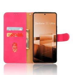 Peněženkové pouzdro Solid růžové – Asus Zenfone 11 Ultra | Levné Kryty | Levné Kryty | Levné Kryty