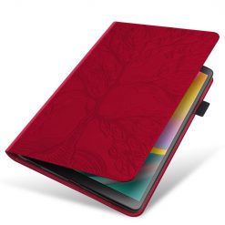 Knížkové pouzdro Embossing Pattern Strom červené – Xiaomi Pad 6S Pro | Levné Kryty | Levné Kryty | Levné Kryty