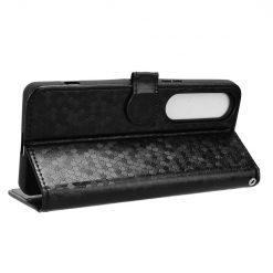 Peněženkové pouzdro Honeycomb Dot Texture Case černé – Sony Xperia 1 VI | Levné Kryty | Levné Kryty | Levné Kryty
