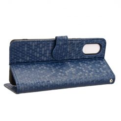 Peněženkové pouzdro Honeycomb Dot Texture Case modré – Sony Xperia 10 VI | Levné Kryty | Levné Kryty | Levné Kryty