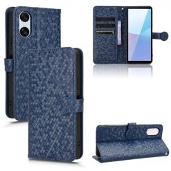 Peněženkové pouzdro Honeycomb Dot Texture Case modré – Sony Xperia 10 VI | Levné Kryty | Levné Kryty | Levné Kryty