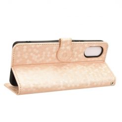 Peněženkové pouzdro Honeycomb Dot Texture Case zlaté – Sony Xperia 10 VI | Levné Kryty | Levné Kryty | Levné Kryty