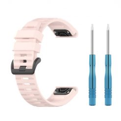 Řemínek Solid Wristband bledorůžový pro Garmin Fenix 7X (26mm) | Levné Kryty | Levné Kryty | Levné Kryty