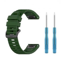 Řemínek Solid Wristband zelený pro Garmin Fenix 7X (26mm) | Levné Kryty | Levné Kryty | Levné Kryty