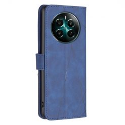 Knížkové pouzdro Rhombus modré – Realme 12+ (12 Plus) | Levné Kryty | Levné Kryty | Levné Kryty