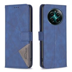 Knížkové pouzdro Rhombus modré – Realme 12+ (12 Plus) | Levné Kryty | Levné Kryty | Levné Kryty