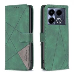Knížkové pouzdro Rhombus zelené – Infinix Note 40 | Levné Kryty | Levné Kryty | Levné Kryty