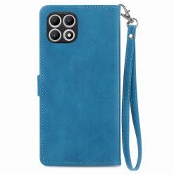 Peněženkové pouzdro Embossing Pattern Leaf case modré – T Phone 2 | Levné Kryty | Levné Kryty | Levné Kryty