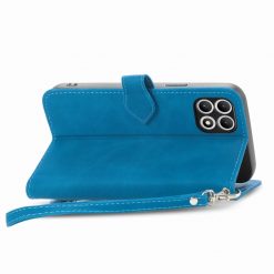 Peněženkové pouzdro Embossing Pattern Leaf case modré – T Phone 2 | Levné Kryty | Levné Kryty | Levné Kryty