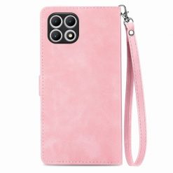 Peněženkové pouzdro Embossing Pattern Leaf case růžové – T Phone 2 | Levné Kryty | Levné Kryty | Levné Kryty