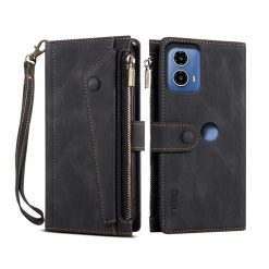 Peněženkové pouzdro Eseble Zip Wallet case černé – Motorola Edge 50 Fusion | Levné Kryty | Levné Kryty | Levné Kryty
