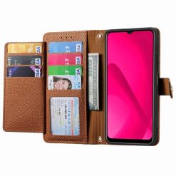 Alternative view of Peněženkové pouzdro Heart zip case hnědé – T Phone 2 Pro