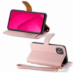 Peněženkové pouzdro Heart zip case růžové – T Phone 2 Pro | Levné Kryty | Levné Kryty | Levné Kryty