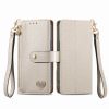 Peněženkové pouzdro Heart zip case zelené – T Phone 2 | Levné Kryty | Levné Kryty | Levné Kryty