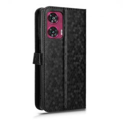 Peněženkové pouzdro Honeycomb Dot Texture Case černé – Motorola Edge 50 Fusion | Levné Kryty | Levné Kryty | Levné Kryty