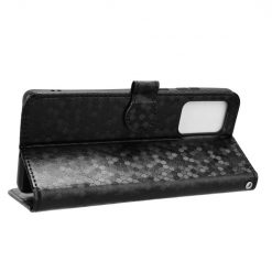 Peněženkové pouzdro Honeycomb Dot Texture Case černé – Motorola Edge 50 Fusion | Levné Kryty | Levné Kryty | Levné Kryty
