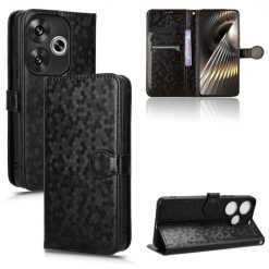 Peněženkové pouzdro Honeycomb Dot Texture Case černé – Xiaomi Poco F6 | Levné Kryty | Levné Kryty | Levné Kryty