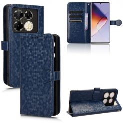 Peněženkové pouzdro Honeycomb Dot Texture Case modré – Infinix Note 40 Pro / 40 Pro+ 5G | Levné Kryty | Levné Kryty | Levné Kryty