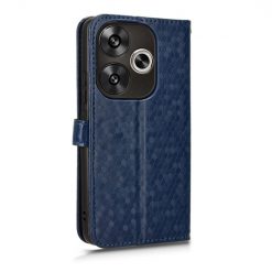 Alternative view of Peněženkové pouzdro Honeycomb Dot Texture Case modré – Xiaomi Poco F6