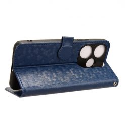 Peněženkové pouzdro Honeycomb Dot Texture Case modré – Xiaomi Poco F6 | Levné Kryty | Levné Kryty | Levné Kryty