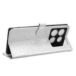 Peněženkové pouzdro Honeycomb Dot Texture Case stříbrné – Infinix Note 40 Pro / 40 Pro+ 5G | Levné Kryty | Levné Kryty | Levné Kryty