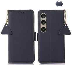 Peněženkové pouzdro RFID Leather case modré – Sony Xperia 1 VI | Levné Kryty | Levné Kryty | Levné Kryty