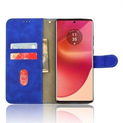 Peněženkové pouzdro Solid modré – Motorola Edge 50 Fusion | Levné Kryty | Levné Kryty | Levné Kryty