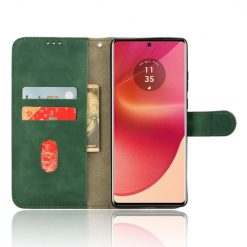 Peněženkové pouzdro Solid zelené – Motorola Edge 50 Fusion | Levné Kryty | Levné Kryty | Levné Kryty