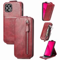 Vyklápěcí pouzdro Vertical flip Wallet case červené – T Phone 2 Pro | Levné Kryty | Levné Kryty | Levné Kryty