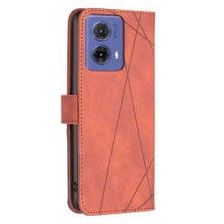 Alternative view of Knížkové pouzdro Rhombus hnědé – Motorola Moto G85 5G