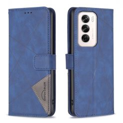 Knížkové pouzdro Rhombus modré – Oppo Reno 12 | Levné Kryty | Levné Kryty | Levné Kryty