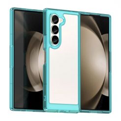 Ochranný kryt Colorful Acrylic case transparentno-modrý – Samsung Galaxy Z Fold 6 | Levné Kryty | Levné Kryty  | Levné Kryty