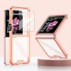 Ochranný kryt GKK Colorful Acrylic case černý – Samsung Galaxy Z Flip 6 / Z Flip 7 FE | Levné Kryty | Levné Kryty | Levné Kryty