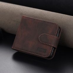 Peněženkové pouzdro AZNS Dream hnědé – Samsung Galaxy Z Flip 6 / Z Flip 7 FE | Levné Kryty | Levné Kryty | Levné Kryty