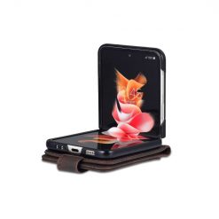 Peněženkové pouzdro AZNS Dream hnědé – Samsung Galaxy Z Flip 6 / Z Flip 7 FE | Levné Kryty | Levné Kryty | Levné Kryty