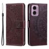 Peněženkové pouzdro Embossing Pattern Mandala Flower modré – Motorola Moto G85 5G | Levné Kryty | Levné Kryty | Levné Kryty