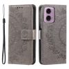 Peněženkové pouzdro Embossing Pattern Mandala Flower zlaté – Motorola Moto G85 5G | Levné Kryty | Levné Kryty | Levné Kryty